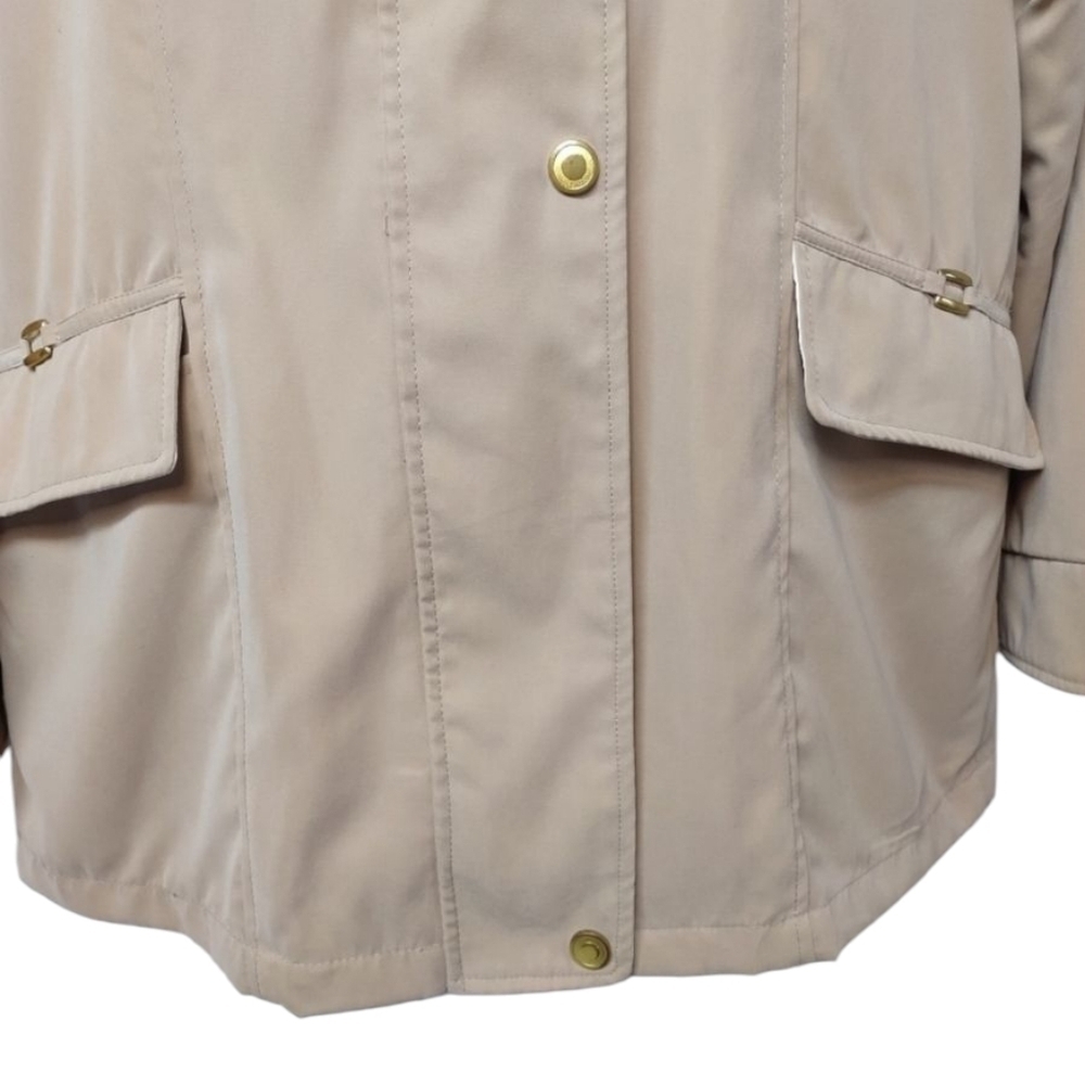 Studio Works Women's Tan Jacket Zip Up Lined Coat Size M - Picture 5 of 10